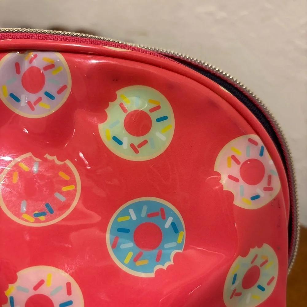 Dabney Lee Donut Makeup Bag - Coral‎ Pink